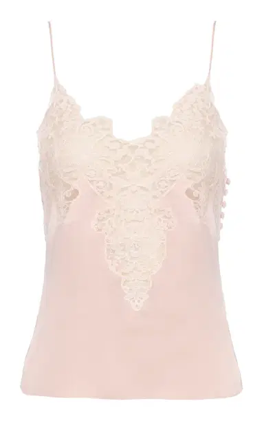 Chloé Lace-Trimmed Silk Satin Lingerie Top | Thumbnail 8 Chloé Lace-Trimmed Silk Satin Lingerie Top | Thumbnail 8