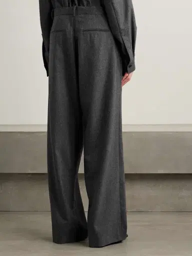 Khaite August Pleated Wool Straight-leg Pants | Thumbnail 4 Khaite August Pleated Wool Straight-leg Pants | Thumbnail 4