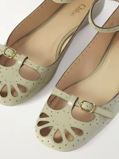 Chloé Misty Laser-cut Leather Ballet Flats | Thumbnail 4 Chloé Misty Laser-cut Leather Ballet Flats | Thumbnail 4