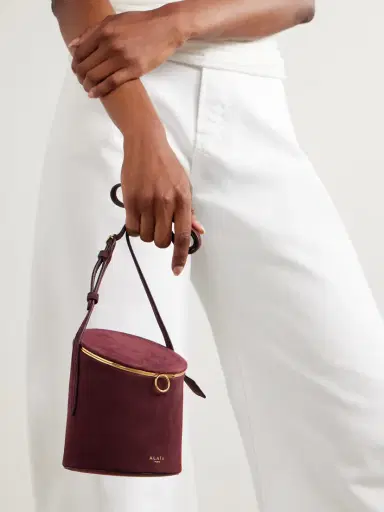 Alaïa La Canette Small Suede Shoulder Bag | Thumbnail 2 Alaïa La Canette Small Suede Shoulder Bag | Thumbnail 2
