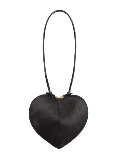 Alaïa Le Coeur Leather-trimmed Calf Hair Shoulder Bag | Thumbnail 1 Alaïa Le Coeur Leather-trimmed Calf Hair Shoulder Bag | Thumbnail 1