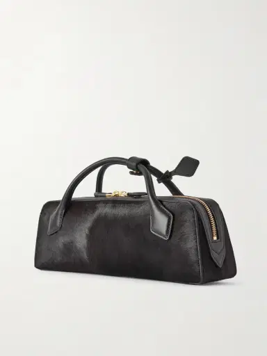 Alaïa Le Teckel Leather-trimmed Calf Hair Clutch | Thumbnail 3 Alaïa Le Teckel Leather-trimmed Calf Hair Clutch | Thumbnail 3