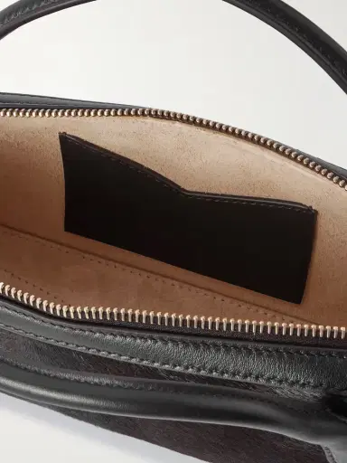 Alaïa Le Teckel Leather-trimmed Calf Hair Clutch | Thumbnail 5 Alaïa Le Teckel Leather-trimmed Calf Hair Clutch | Thumbnail 5