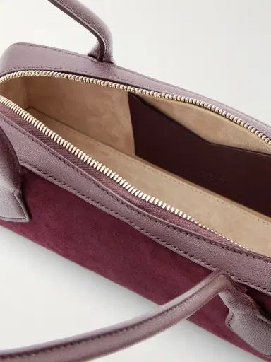 Alaïa Le Teckel Small Leather-trimmed Suede Shoulder Bag | Thumbnail 5 Alaïa Le Teckel Small Leather-trimmed Suede Shoulder Bag | Thumbnail 5