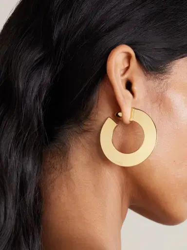 Alaïa tone Hoop Earrings | Thumbnail 2 Alaïa tone Hoop Earrings | Thumbnail 2