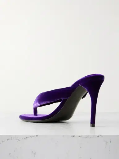 Alaïa 90 Velvet Mules | Thumbnail 3 Alaïa 90 Velvet Mules | Thumbnail 3