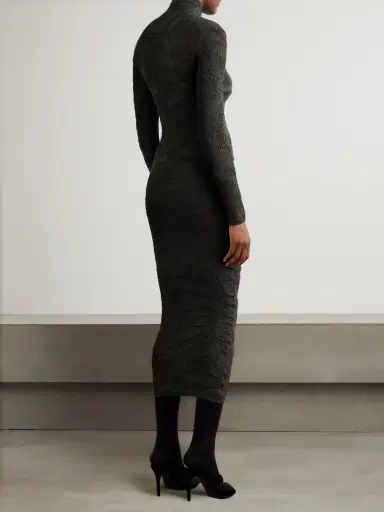 Alaïa Silk-blend Jacquard-knit Midi Dress | Thumbnail 3 Alaïa Silk-blend Jacquard-knit Midi Dress | Thumbnail 3
