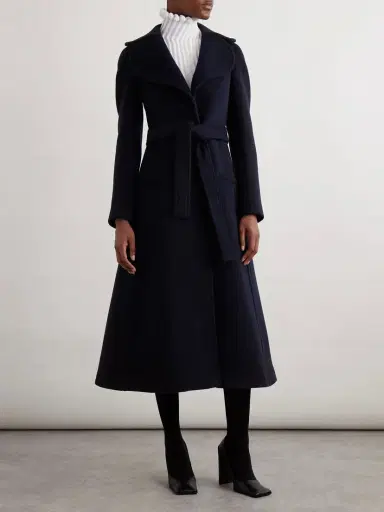 Alaïa Belted Wool Coat | Thumbnail 2 Alaïa Belted Wool Coat | Thumbnail 2