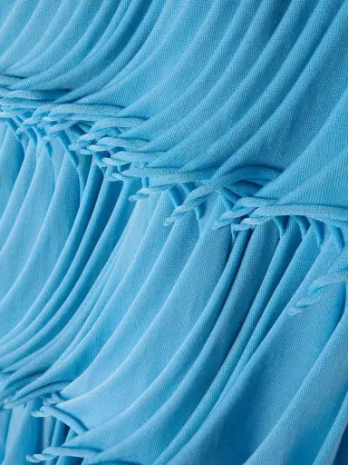Alaïa Tiered Pleated Knitted Midi Skirt | Thumbnail 4 Alaïa Tiered Pleated Knitted Midi Skirt | Thumbnail 4