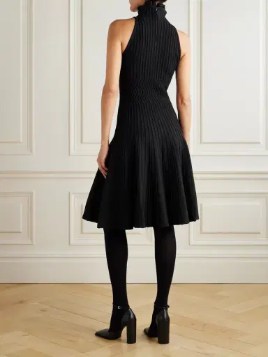 Alaïa Ribbed-knit Turtleneck Dress | Thumbnail 3 Alaïa Ribbed-knit Turtleneck Dress | Thumbnail 3