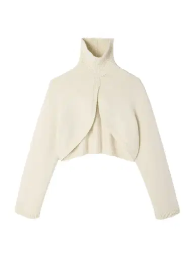 Alaïa Cropped Cashmere-blend Turtleneck Sweater | Thumbnail 1 Alaïa Cropped Cashmere-blend Turtleneck Sweater | Thumbnail 1