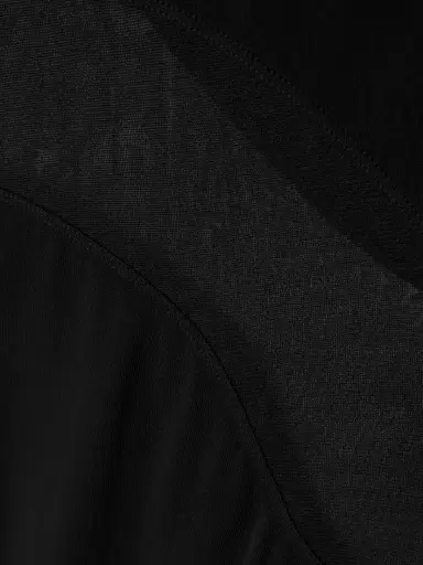 Alaïa Silk Mesh-trimmed Crepe Gown | Thumbnail 4 Alaïa Silk Mesh-trimmed Crepe Gown | Thumbnail 4