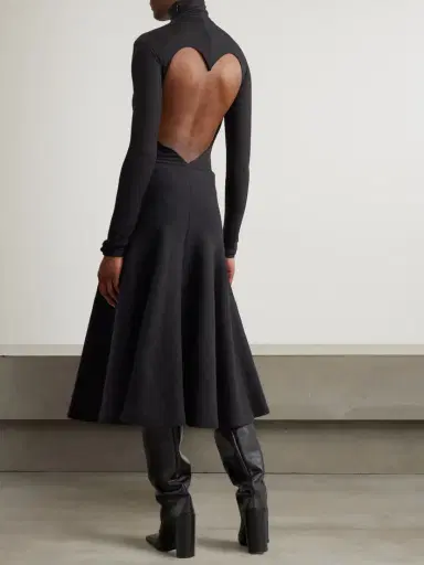 Alaïa Open-back Jersey Turtleneck Bodysuit | Thumbnail 2 Alaïa Open-back Jersey Turtleneck Bodysuit | Thumbnail 2