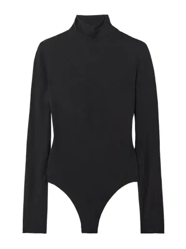 Alaïa Open-back Jersey Turtleneck Bodysuit | Thumbnail 1 Alaïa Open-back Jersey Turtleneck Bodysuit | Thumbnail 1