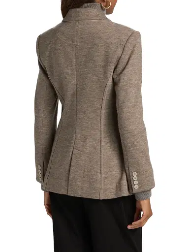 SIMKHAI Women's Auden Knit Combo Blazer - Light Bronze | Thumbnail 5 SIMKHAI Women's Auden Knit Combo Blazer - Light Bronze | Thumbnail 5