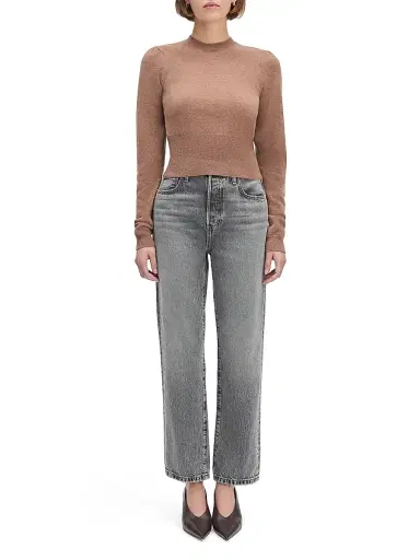 Favorite Daughter Women's The Elena Cashmere Crewneck Sweater | Thumbnail 2 Favorite Daughter Women's The Elena Cashmere Crewneck Sweater | Thumbnail 2