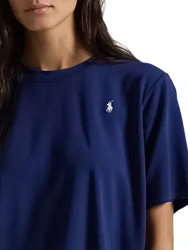 Polo Ralph Lauren Women's Striped Jersey Short Pajamas - Navy | Thumbnail 5 Polo Ralph Lauren Women's Striped Jersey Short Pajamas - Navy | Thumbnail 5