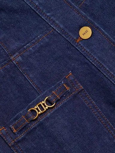 PAIGE Women's Clementine Denim Mini-Shirtdress - Bijoux | Thumbnail 7 PAIGE Women's Clementine Denim Mini-Shirtdress - Bijoux | Thumbnail 7