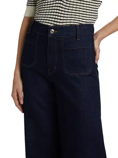 FRAME Women's Le Slim Palazzo Modernist Pocket Jeans - Rinse | Thumbnail 6 FRAME Women's Le Slim Palazzo Modernist Pocket Jeans - Rinse | Thumbnail 6