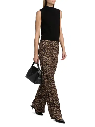 Nili Lotan Women's Kiana Leopard Wide-Leg Pants - Vintage Leopard Print | Thumbnail 2 Nili Lotan Women's Kiana Leopard Wide-Leg Pants - Vintage Leopard Print | Thumbnail 2