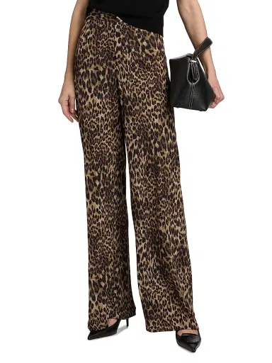 Nili Lotan Women's Kiana Leopard Wide-Leg Pants - Vintage Leopard Print | Thumbnail 3 Nili Lotan Women's Kiana Leopard Wide-Leg Pants - Vintage Leopard Print | Thumbnail 3