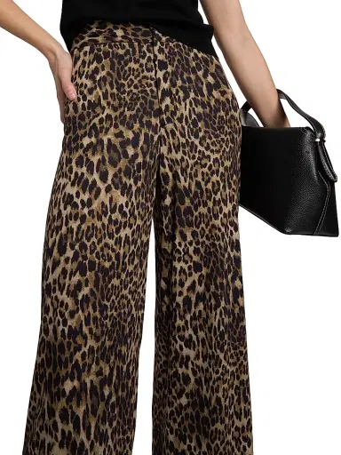 Nili Lotan Women's Kiana Leopard Wide-Leg Pants - Vintage Leopard Print | Thumbnail 6 Nili Lotan Women's Kiana Leopard Wide-Leg Pants - Vintage Leopard Print | Thumbnail 6