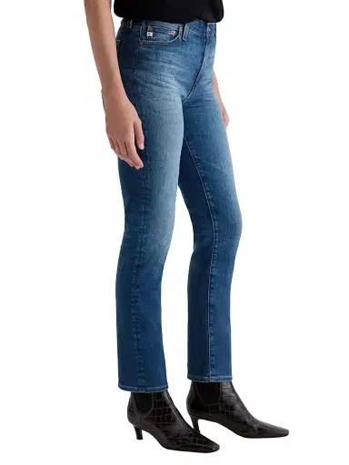 AG Jeans Women's Mari Mid-Rise Slim Straight-Leg Jeans - 12 Years Assumption | Thumbnail 3 AG Jeans Women's Mari Mid-Rise Slim Straight-Leg Jeans - 12 Years Assumption | Thumbnail 3