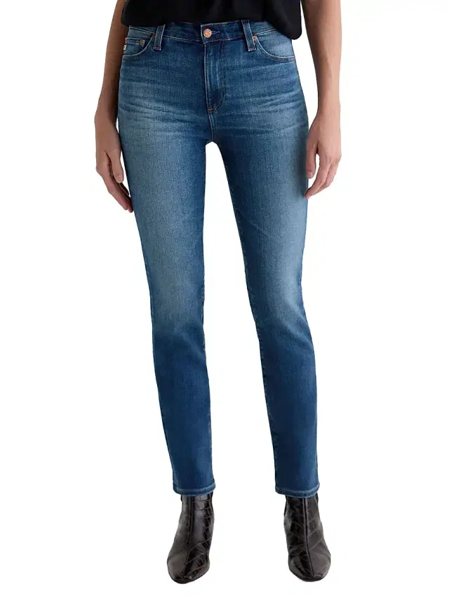 Women's Mari Mid-Rise Slim Straight-Leg Jeans - 12 Years Assumption Women's Mari Mid-Rise Slim Straight-Leg Jeans - 12 Years Assumption