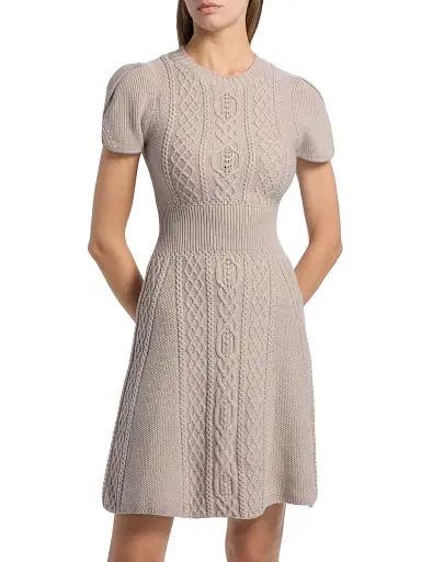 3.1 Phillip Lim Women's Cable-Knit Tulip Dress - Oyster | Thumbnail 3 3.1 Phillip Lim Women's Cable-Knit Tulip Dress - Oyster | Thumbnail 3