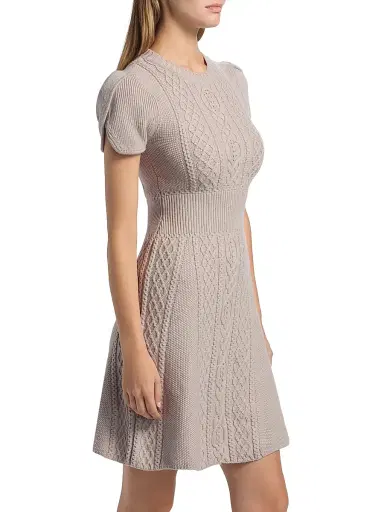 3.1 Phillip Lim Women's Cable-Knit Tulip Dress - Oyster | Thumbnail 4 3.1 Phillip Lim Women's Cable-Knit Tulip Dress - Oyster | Thumbnail 4