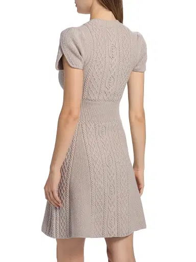 3.1 Phillip Lim Women's Cable-Knit Tulip Dress - Oyster | Thumbnail 5 3.1 Phillip Lim Women's Cable-Knit Tulip Dress - Oyster | Thumbnail 5