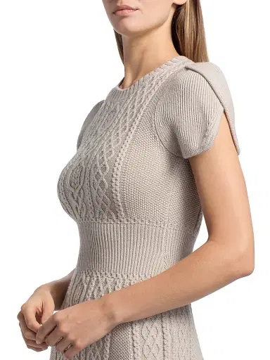 3.1 Phillip Lim Women's Cable-Knit Tulip Dress - Oyster | Thumbnail 6 3.1 Phillip Lim Women's Cable-Knit Tulip Dress - Oyster | Thumbnail 6