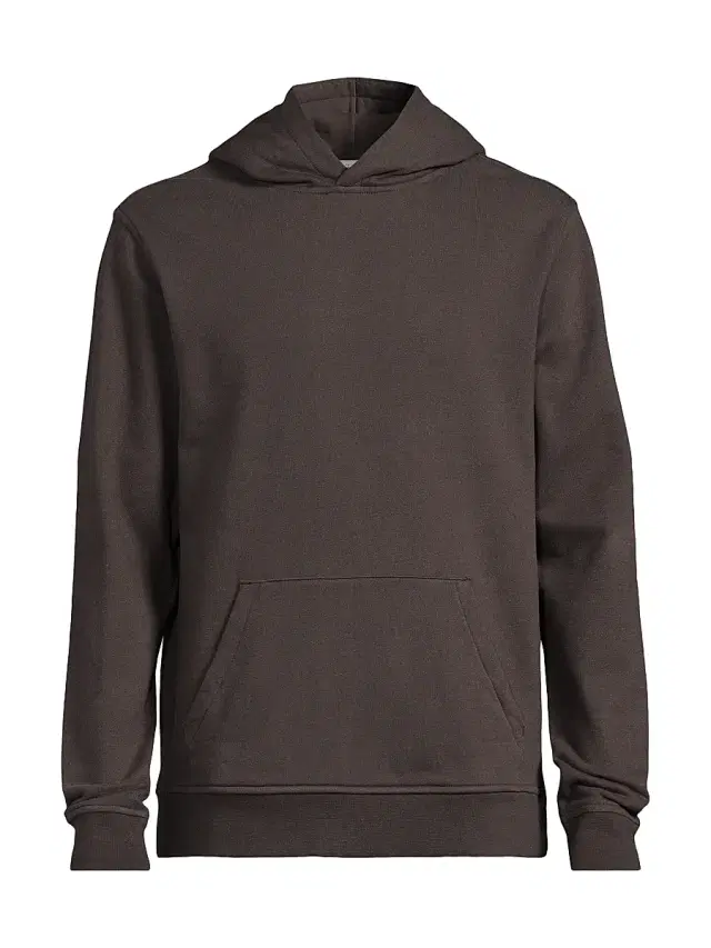 Men's Stretch-Cotton Terry Hoodie - Dark Java Men's Stretch-Cotton Terry Hoodie - Dark Java