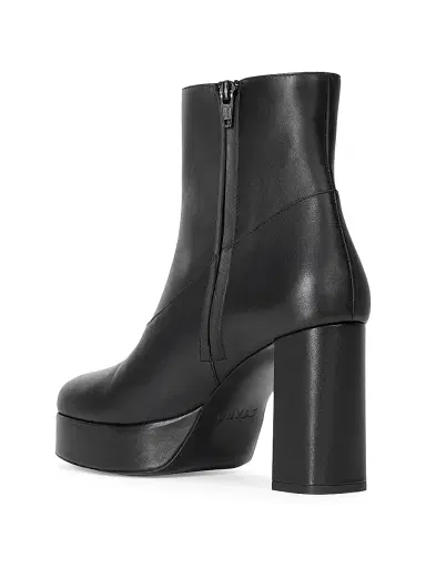 Staud Women's Jodie 100MM Leather Platform Ankle Boots - Black | Thumbnail 3 Staud Women's Jodie 100MM Leather Platform Ankle Boots - Black | Thumbnail 3