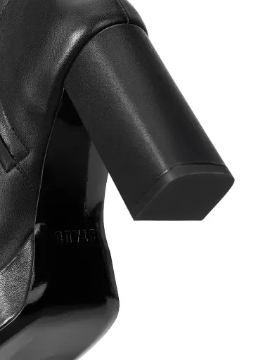 Staud Women's Jodie 100MM Leather Platform Ankle Boots - Black | Thumbnail 5 Staud Women's Jodie 100MM Leather Platform Ankle Boots - Black | Thumbnail 5
