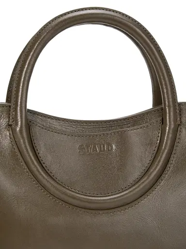 Staud Women's Mini Maude Leather Satchel - Truffle | Thumbnail 4 Staud Women's Mini Maude Leather Satchel - Truffle | Thumbnail 4