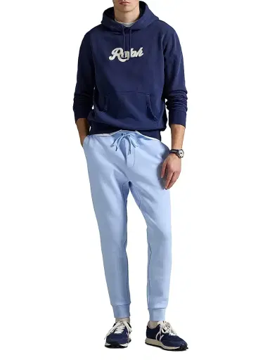 Polo Ralph Lauren Men's Logo-Embroidered Cotton-Blend Hoodie - Dark Cobalt White | Thumbnail 2 Polo Ralph Lauren Men's Logo-Embroidered Cotton-Blend Hoodie - Dark Cobalt White | Thumbnail 2