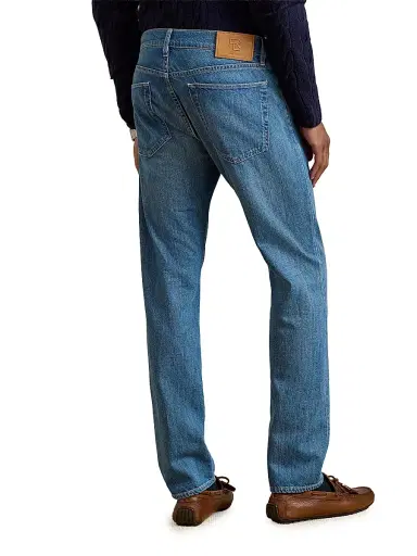 Ralph Lauren Purple Label Men's Italian Denim 5-Pocket Slim-Fit Jeans - Medium Indigo | Thumbnail 5 Ralph Lauren Purple Label Men's Italian Denim 5-Pocket Slim-Fit Jeans - Medium Indigo | Thumbnail 5