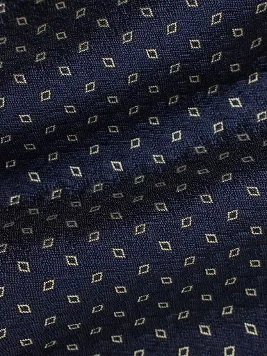Ralph Lauren Purple Label Men's Macclesfield Silk Tie - Navy | Thumbnail 4 Ralph Lauren Purple Label Men's Macclesfield Silk Tie - Navy | Thumbnail 4