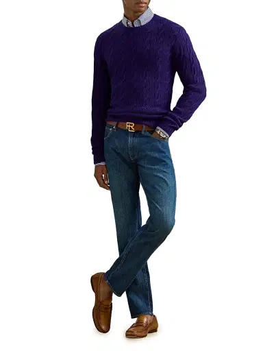 Ralph Lauren Purple Label Men's Denim Slim Five-Pocket Jeans - Dark Indigo | Thumbnail 2 Ralph Lauren Purple Label Men's Denim Slim Five-Pocket Jeans - Dark Indigo | Thumbnail 2