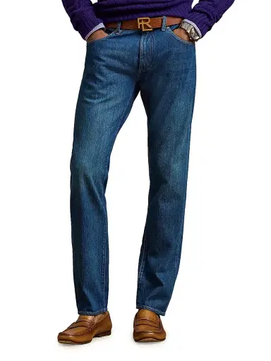 Ralph Lauren Purple Label Men's Denim Slim Five-Pocket Jeans - Dark Indigo | Thumbnail 3 Ralph Lauren Purple Label Men's Denim Slim Five-Pocket Jeans - Dark Indigo | Thumbnail 3
