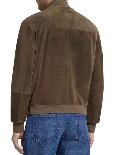 Zegna Men's Leather Blouson Jacket - Brown - Size 46 | Thumbnail 3 Zegna Men's Leather Blouson Jacket - Brown - Size 46 | Thumbnail 3