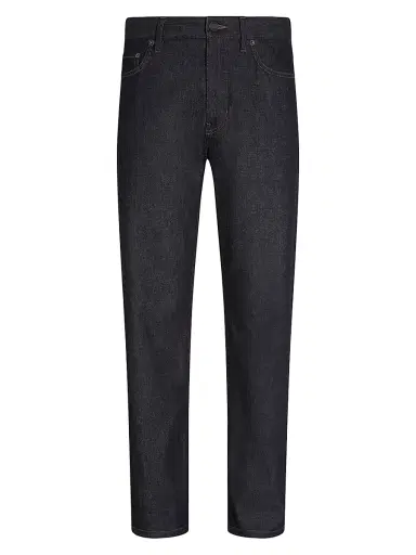 Zegna Men's Stretch Cotton and Cashmere Roccia Jeans - Blue | Thumbnail 1 Zegna Men's Stretch Cotton and Cashmere Roccia Jeans - Blue | Thumbnail 1