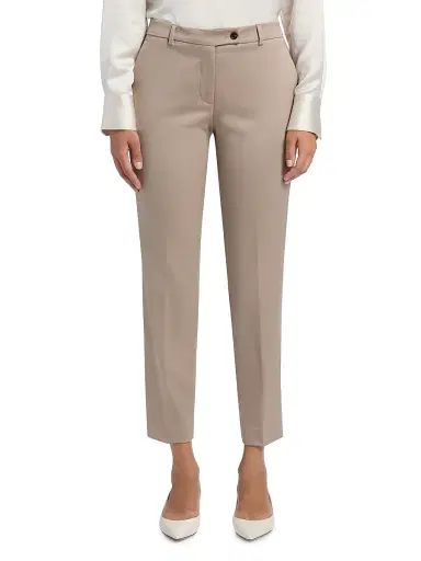 Kiton Women's Stretch Wool Straight Trousers | Thumbnail 3 Kiton Women's Stretch Wool Straight Trousers | Thumbnail 3
