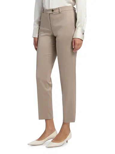 Kiton Women's Stretch Wool Straight Trousers | Thumbnail 4 Kiton Women's Stretch Wool Straight Trousers | Thumbnail 4