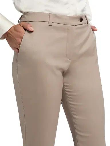 Kiton Women's Stretch Wool Straight Trousers | Thumbnail 6 Kiton Women's Stretch Wool Straight Trousers | Thumbnail 6