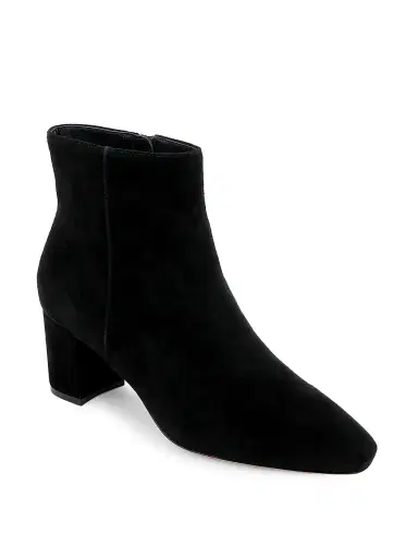 L'AGENCE Women's Melanie 65MM Suede Ankle Booties - Black Suede | Thumbnail 2 L'AGENCE Women's Melanie 65MM Suede Ankle Booties - Black Suede | Thumbnail 2