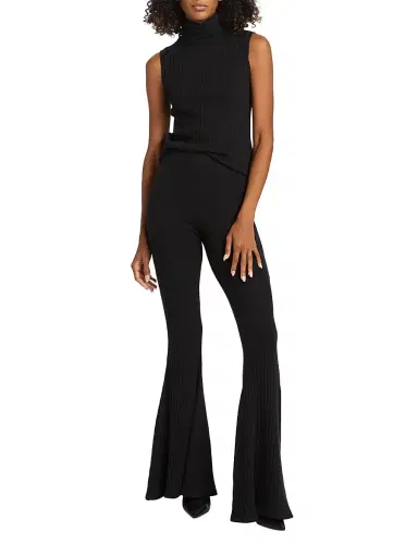 L'AGENCE Women's Ceci Sleeveless Turtleneck Knit Top - Black | Thumbnail 2 L'AGENCE Women's Ceci Sleeveless Turtleneck Knit Top - Black | Thumbnail 2