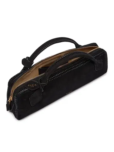 Alaïa Women's Suede Clutch - Noir | Thumbnail 3 Alaïa Women's Suede Clutch - Noir | Thumbnail 3