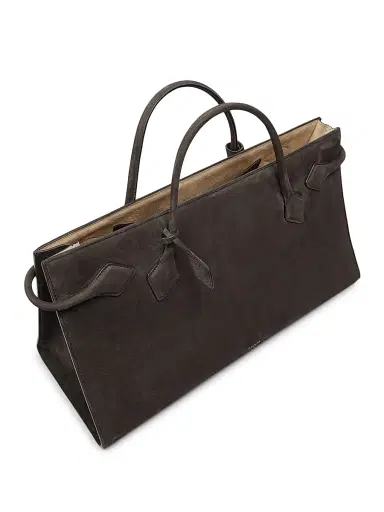 Alaïa Women's East West Leather Tote Bag - Anthracite | Thumbnail 3 Alaïa Women's East West Leather Tote Bag - Anthracite | Thumbnail 3
